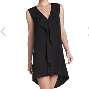 BCBG Jena Sleeveless Draped-Placket Shift Dress
